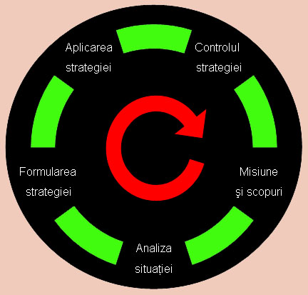 Figura 1 - Procesul iterativ al managementului strategic