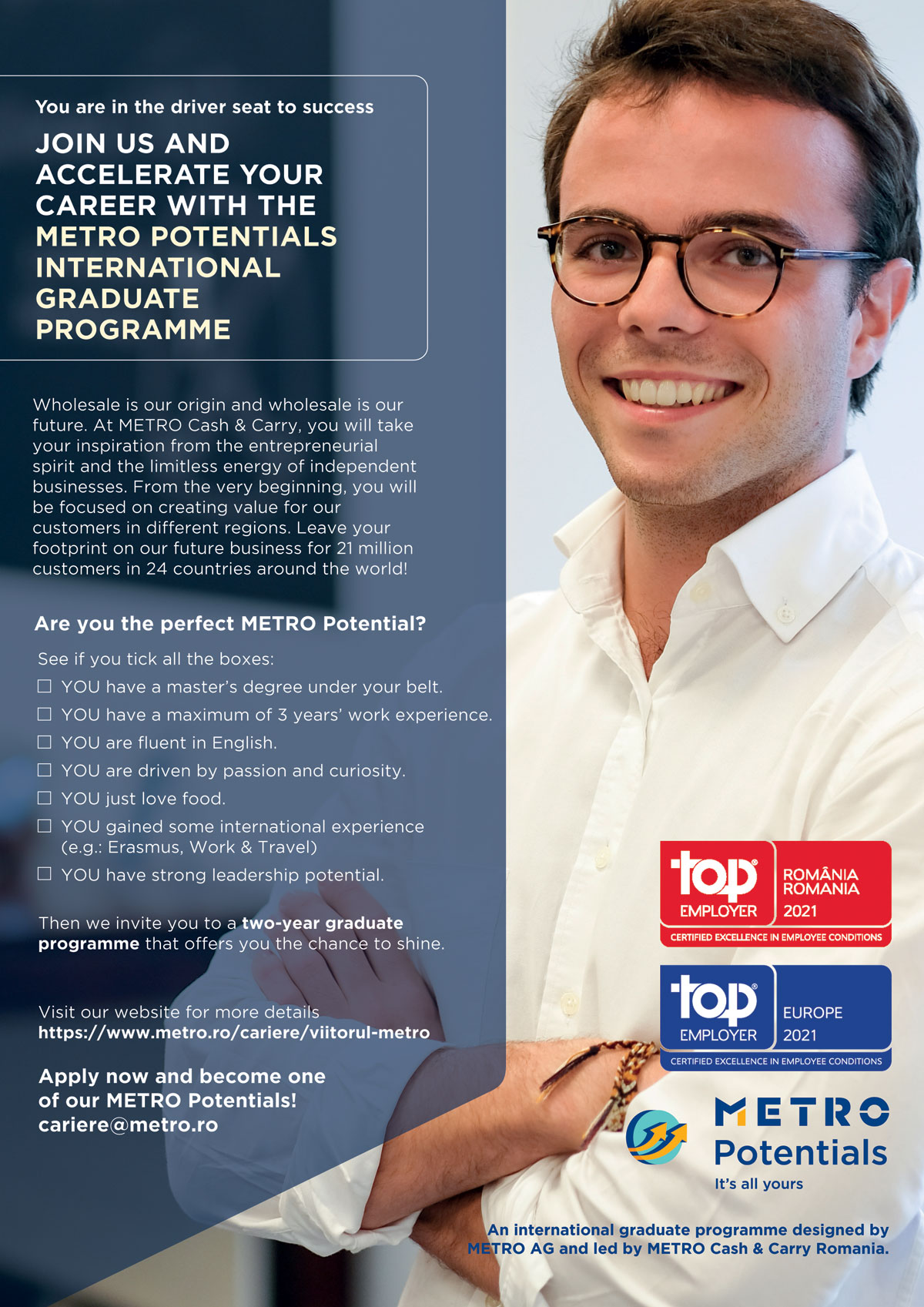 Metro Potentials International Graduate Programme – Facultatea de ...