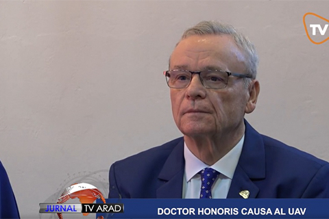 Prof. univ. dr. Dinu Vasile a devenit Doctor Honoris Causa al UAV