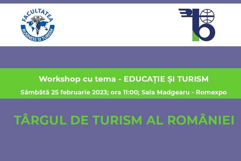 Vă invităm la workshop-ul Educație și Turism
