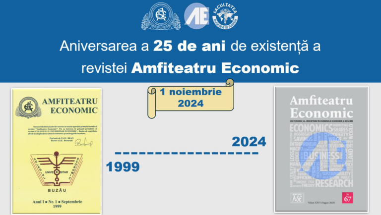 Aniversare 25 ani de activitate și excelență științifică – revista Amfiteatrul Economic