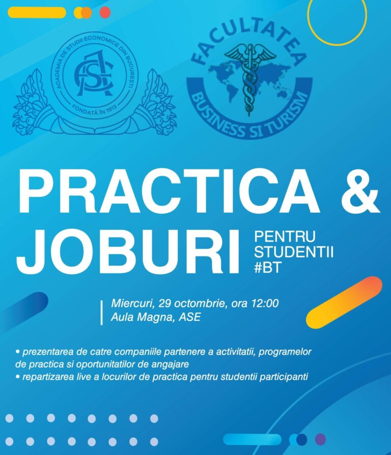 Practică și joburi pentru studenții BT